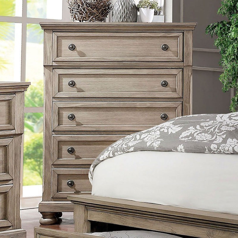 Avonni 39.5'' W 5 - Drawer Dresser, Gray