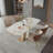 Modern Rectangular Rock Slab Dining Table Sets-111041500
