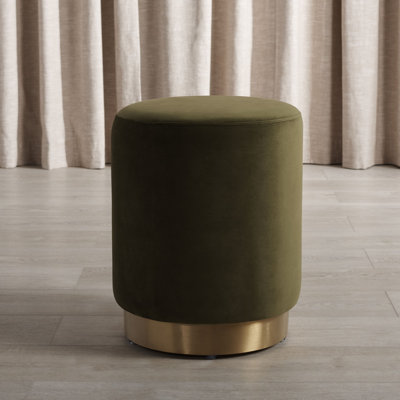 Skye Velvet Ottoman