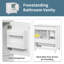 Meuble-lavabo simple 30 po avec lavabo, meuble-lavabo autoportant avec lavabo en céramique, structure en bois massif-932185087-932185080