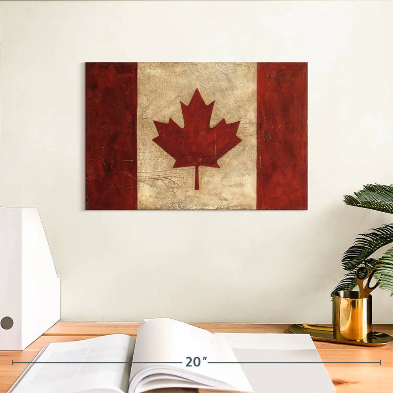 Drapeau canadien rétro Borges, H 8 po x l 12 po
