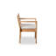Chaise de patio en bois massif avec coussin de siège Callen