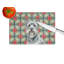 Planche à découper en verre gris Skye Terrier Poinsettias