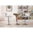 Upholstery Airlift Adjustable Swivel Barstool With Chrome Base, Set Of 2, White