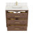 Porto 36'' Free Standing Single Bathroom Vanity with Quartz Top-681083258-681073802