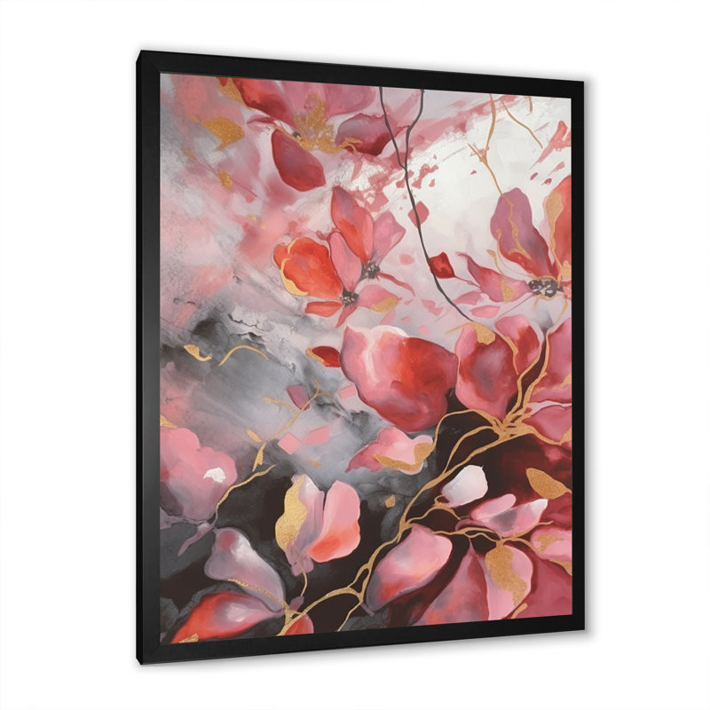 " Red Herb Elixir ", Black Picture Framed, 20" H x 12" W x 1" D
