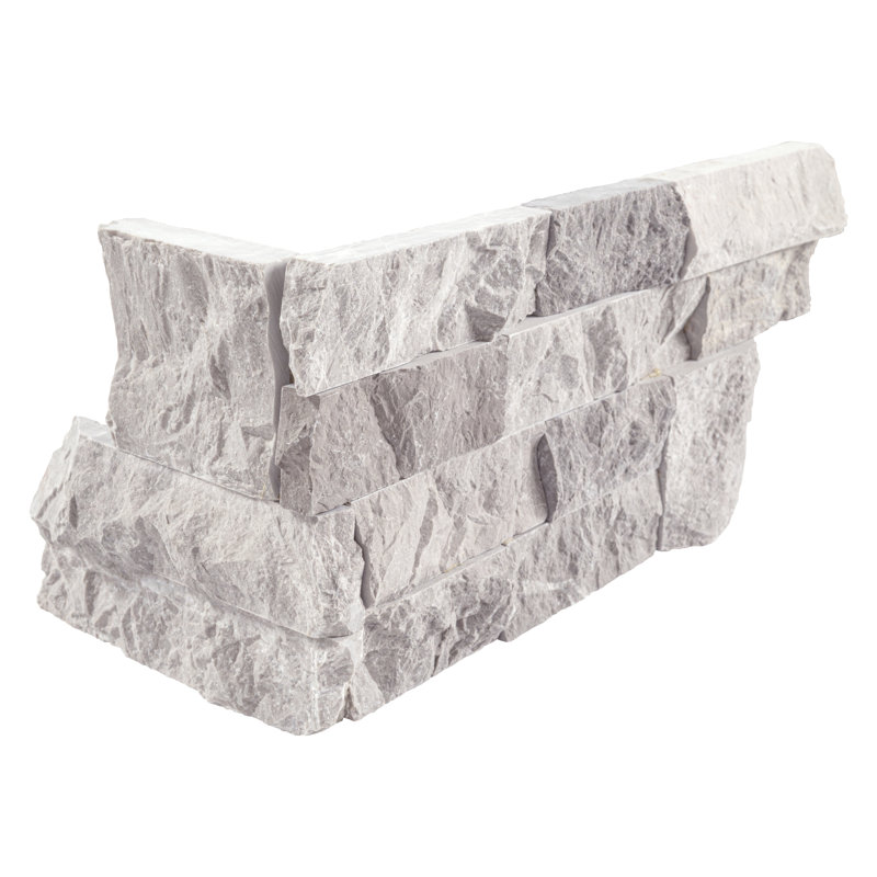 Carrelage mural de coin en pierre naturelle 6 po x 18 po Stonecrest, Eastvale Ebon
