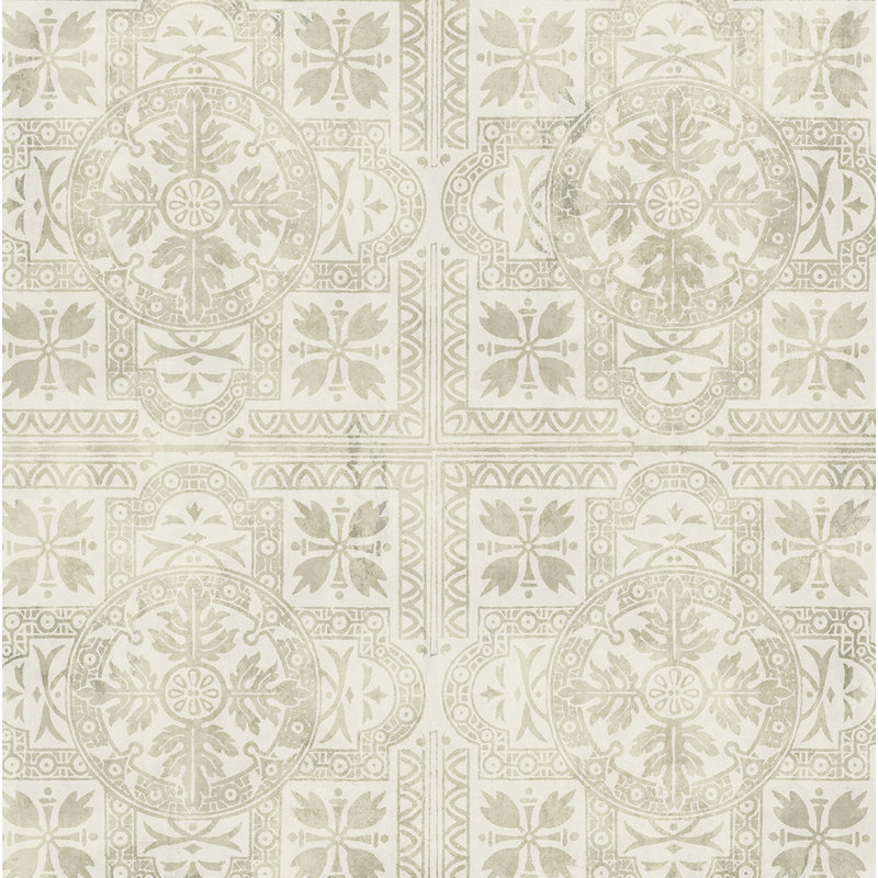 Rouleau de papier peint L 33 po x L 20,5 po Canora Grey, Beige