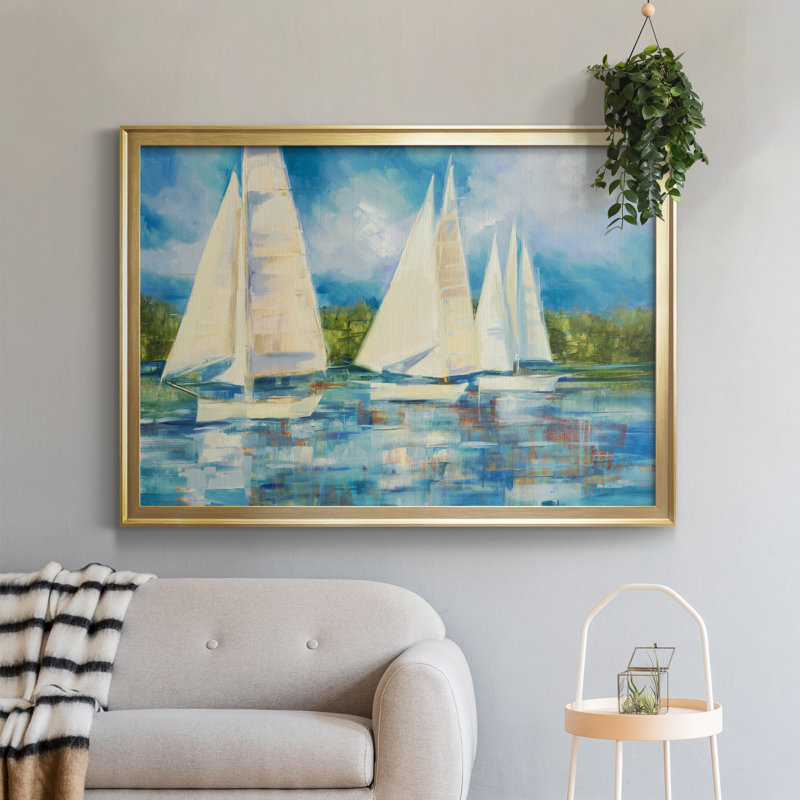 Impression sur toile de cadre transparent, Toile encadrée d'or, H 26,5 po x l 36,5 po x P 1,5 po