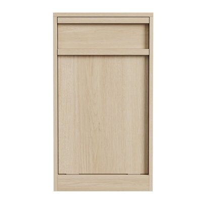 Trash Cabinet Tilt Out, Hidden Trash Cabinet 10 Gallon Pet-proof Trash Bin Holder, Free Standing Garbage Can Cabinet For Kitchen Dining Living Room