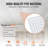 Ceiling Tiles 12-Pack 24 x 24 in PVC Easy Installation White Echo Pattern