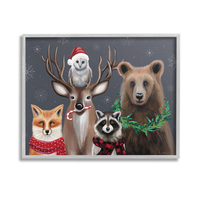 «Winter Woodland Animals», estampe numérique par Elizabeth Tyndall