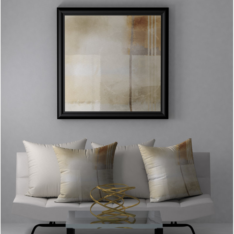 Abstract Throw Pillow, 18" H x 18" W