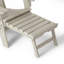 Chaise Adirondack d'extérieur réglable et pliante avec repose-pieds dissimulé et table d'appoint ronde-1283434919