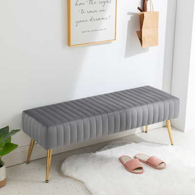 Rodjanae Velvet with Upholstery Bench