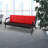 Faux Leather Waiting Room Chair Reception Sofa with Metal Frame-99274335