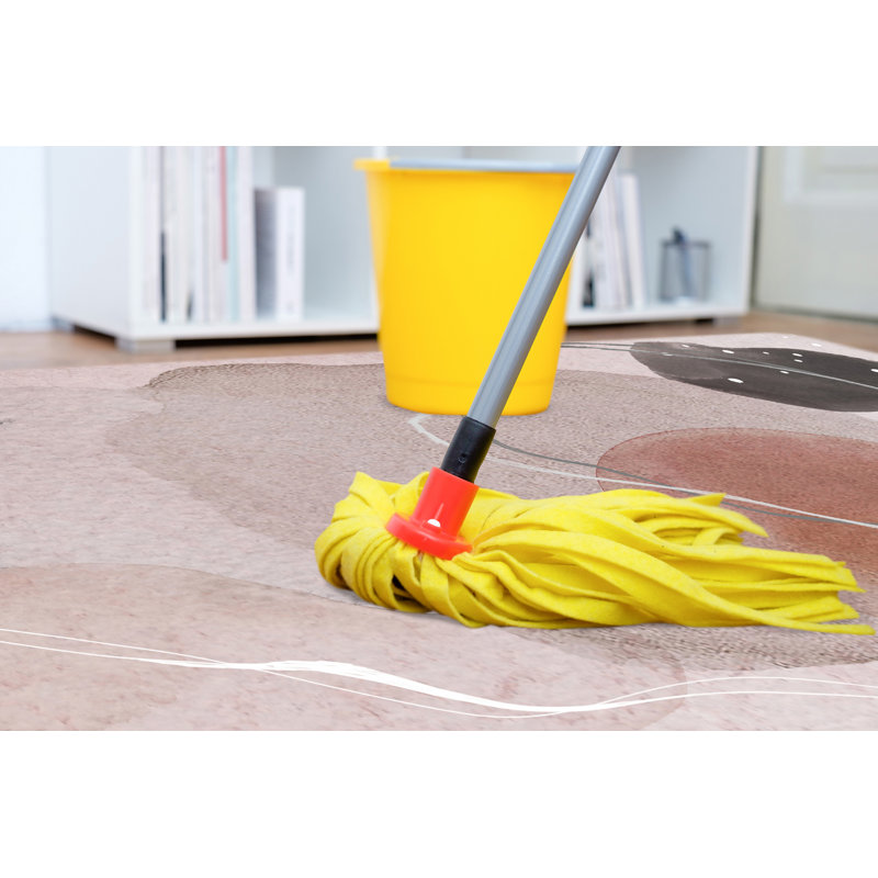 Banerjee Vinyl Machine Printed Area Rug, Rectangle 160 x 240cm