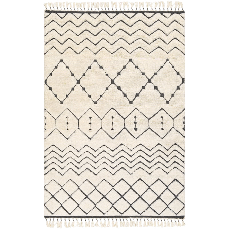 Meknes Wool Southwestern Area Rug, Rectangle 2' x 3'