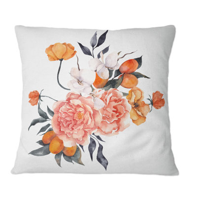 Floral Throw Pillow