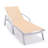 Outdoor Rust-Resistant Metal Chaise Lounge Set with Table-658319515