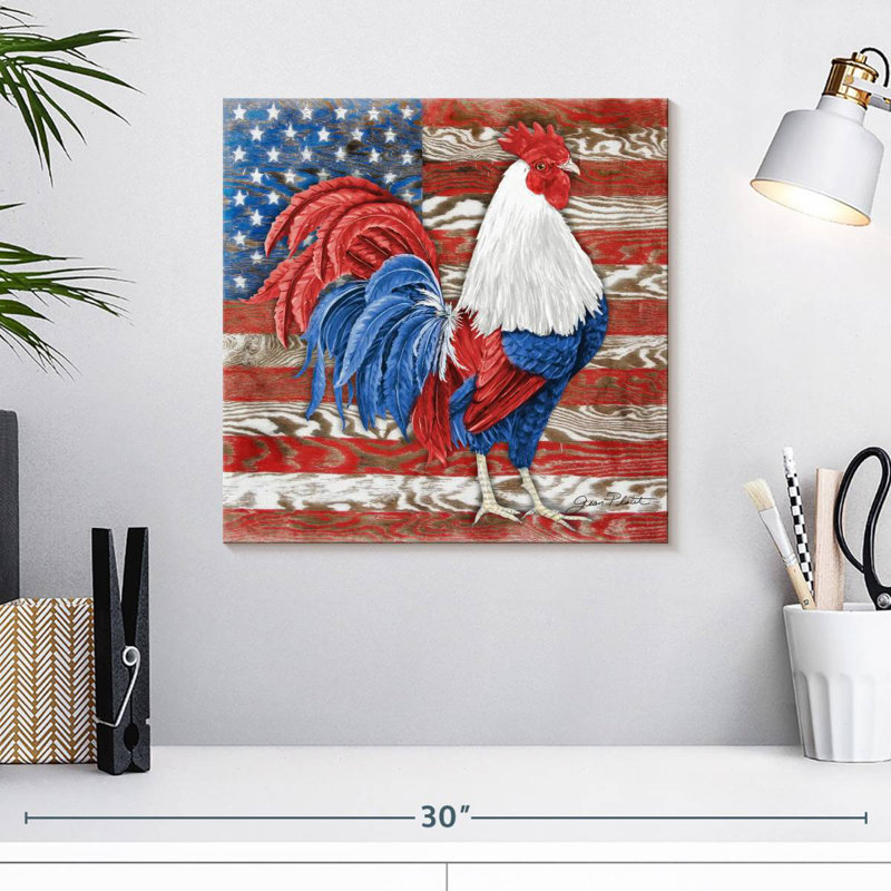 American Rooster II, H 16 po x l 16 po