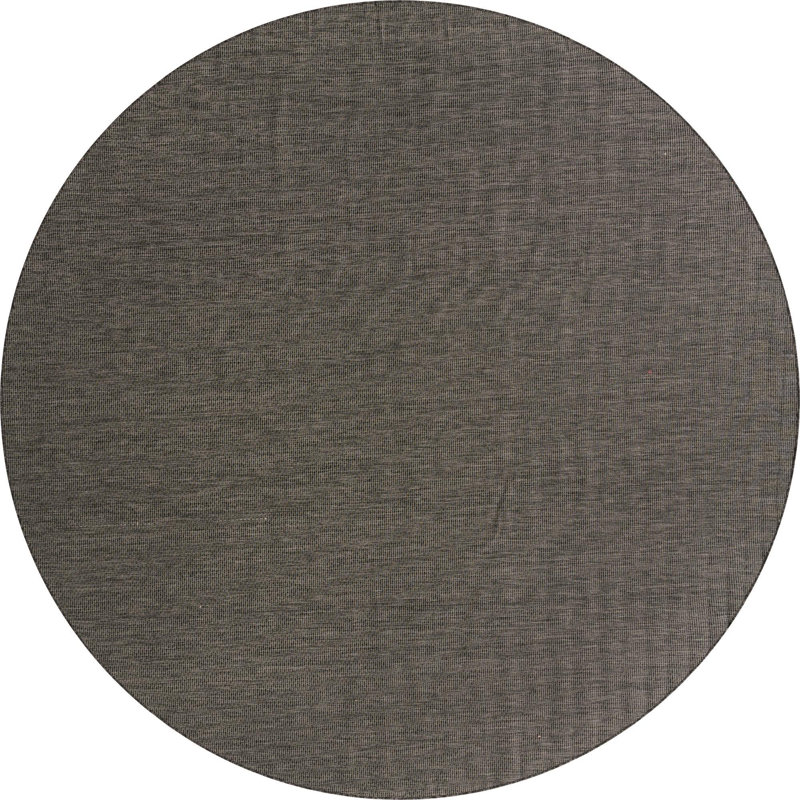 Avaughn Indoor/Outdoor Area Rug, Round 13', Black