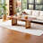 Rattan Solid Wood Rectangular Coffee Table