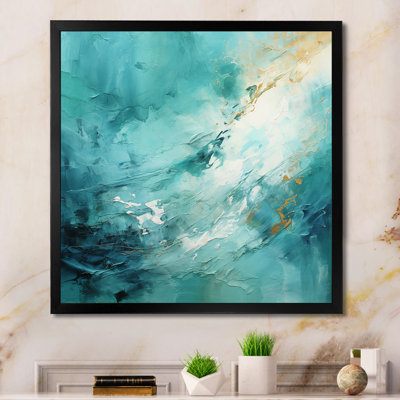 Turquoise Tranquillity VII - Abstract Landscape Wall Art Living Room