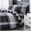 Check Pattern Polycotton Duvet Cover Set with Matching Pillowcases - Machine Washable Bedding Set-121081147-28304786