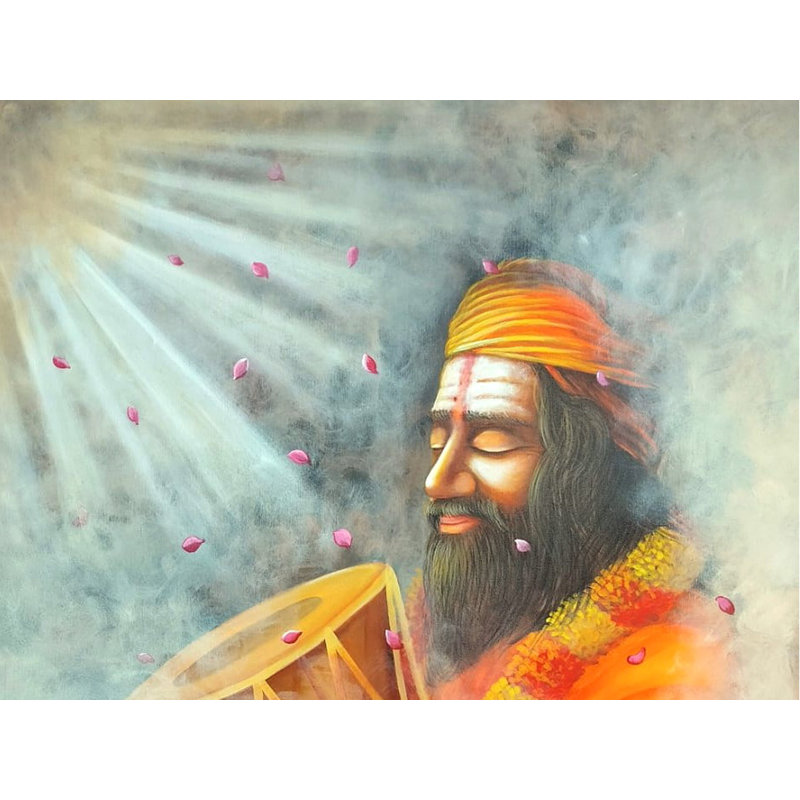 Kripa (Bénédiction) | Acrylique sur toile | Par Sourav Sinha