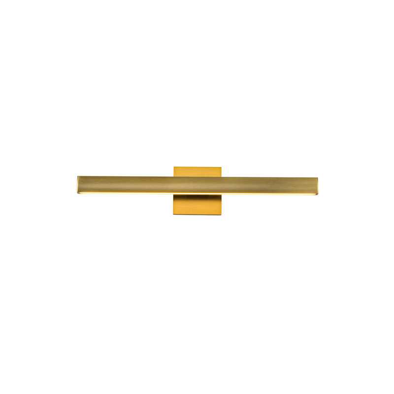 Vera 1 - Light LED Bath Bar, Brushed Gold