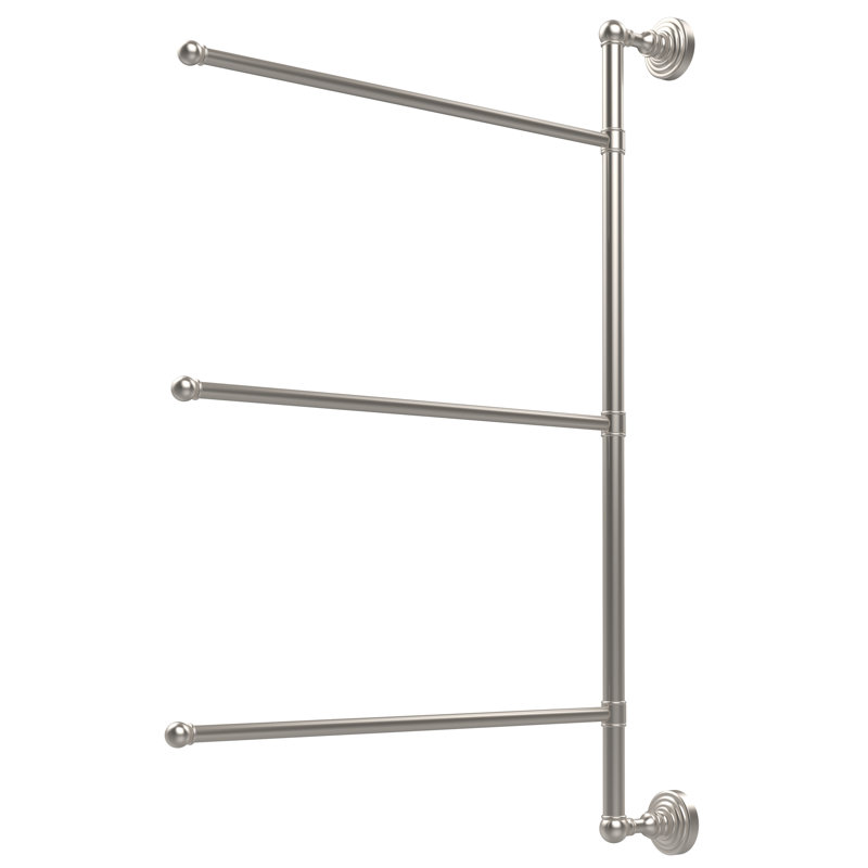 Barre à serviettes murale verticale Beresford, Nickel satiné