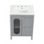 Meuble-lavabo 24 po avec lavabo, meuble-lavabo avec 2 tiroirs et porte, tablette réglable-924718957