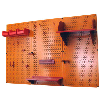 Ensemble de panneau perforé de rangement pour outils standard H 32 po x 48 po