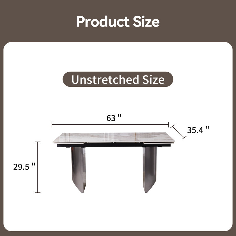 Advith Rectangular  Extendable Double Pedestal Dining Table