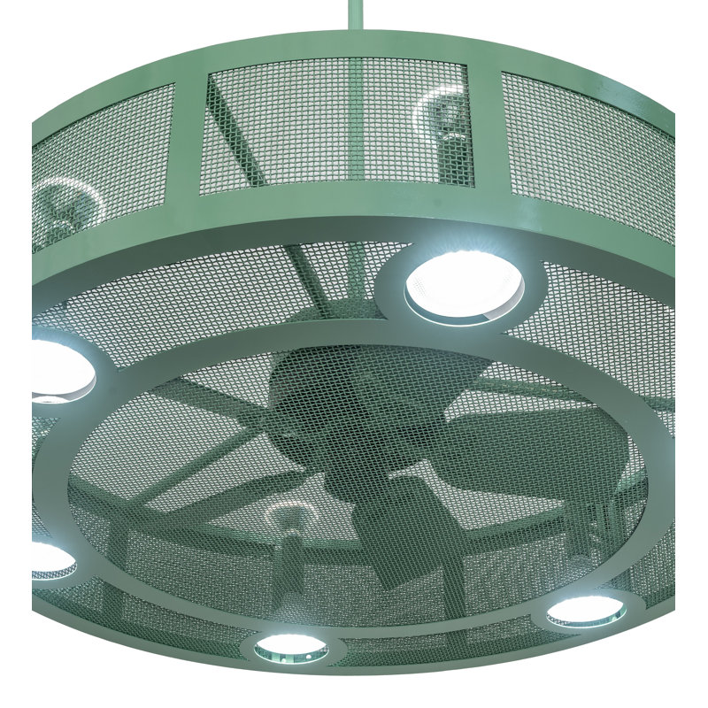 48" Wide Paloma Golpe Chandel-Air, 10.5" H x 48" W x 48" D, Reseda Green