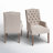 Kondo 19.75'' H Tufted Linen Upholstered Armchair-2060587504
