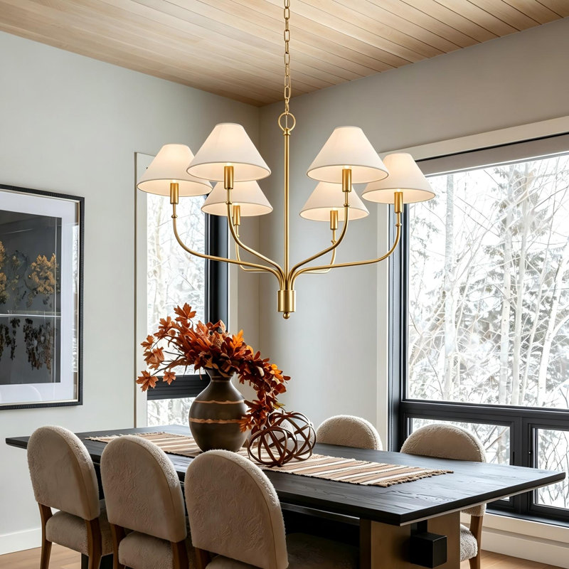 6-Light Classic / Traditional Dimmable  Chandelier
