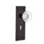 Mission Plate with Decorative Keyhole and Round Clear Crystal Door Knob-516520393