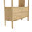 Masie 71"H x 35.4"W 2-Drawer Oak Bookcase,