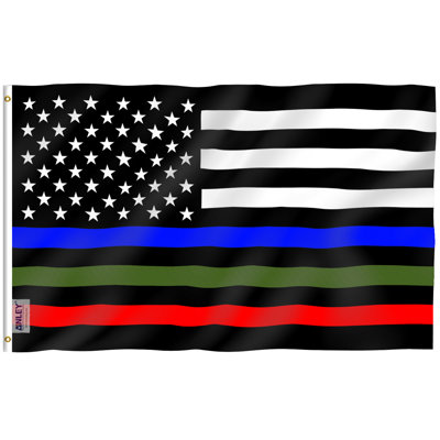 Czaria Thin Red Line American Polyester 36 X 60 In. House Flag