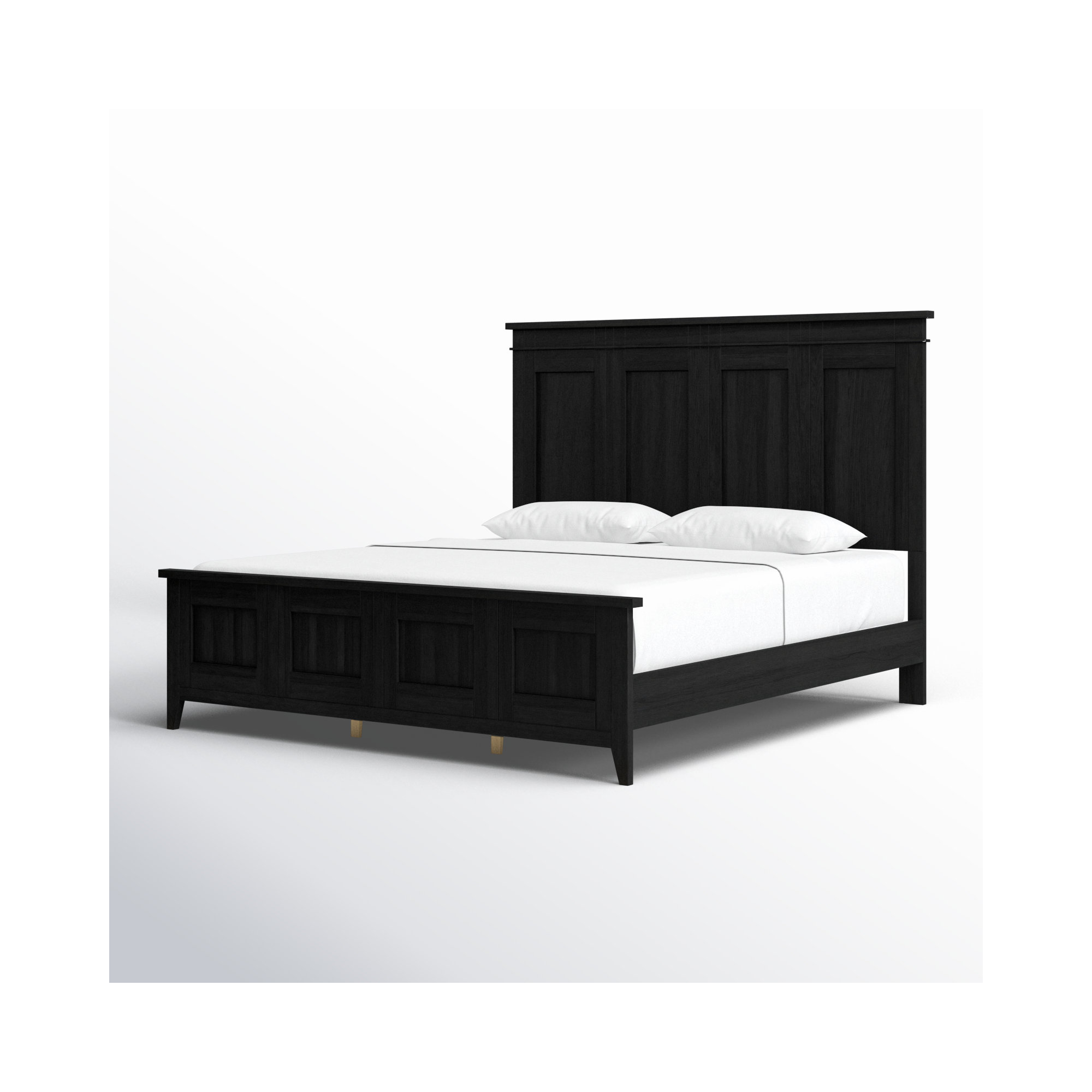 Mya Panel Bed, Black, King