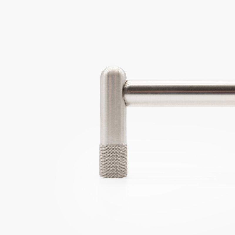 Knurled Appliance Pull, Satin Nickel, 12"