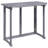 vidaXL Folding Dining Table, Rectangular Patio Table, Solid Acacia Wood Grey for 2 People with Umbrella Hole Compact Design for Garden and Patio 35.4"x19.7"x29.1"-1826393229