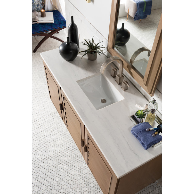 Meuble-lavabo simple l 60 po Broeder, Marfil éternel, 8 po