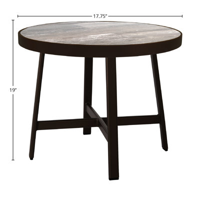 Marin Outdoor Round Side Table
