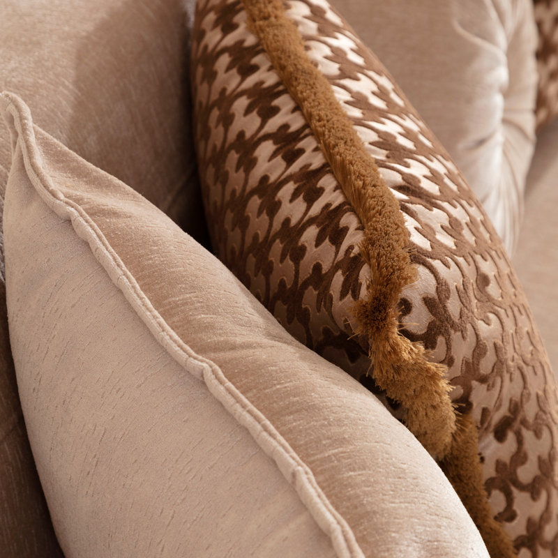 Causeuse de style traditionnel en bois d'ameublement en chenille