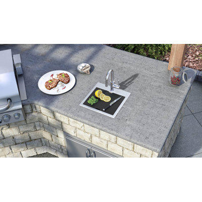 Lavabo d'extérieur pour bateau de camping-car de qualité supérieure T-316 Ruvati Marine Grade