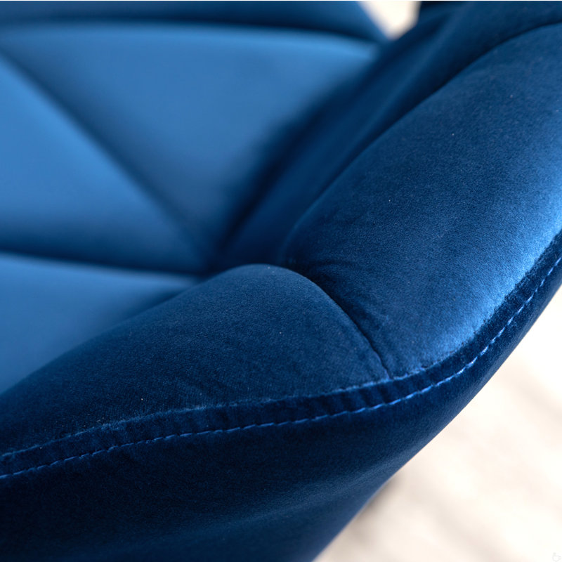 Chaise de bureau pivotante et réglable Jeyli Eldon, Bleu