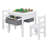 Kamal Kids 3 Piece Square Play Or Activity Table and Chair Set